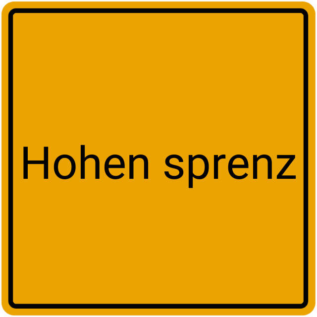 Meldebestätigung Hohen Sprenz